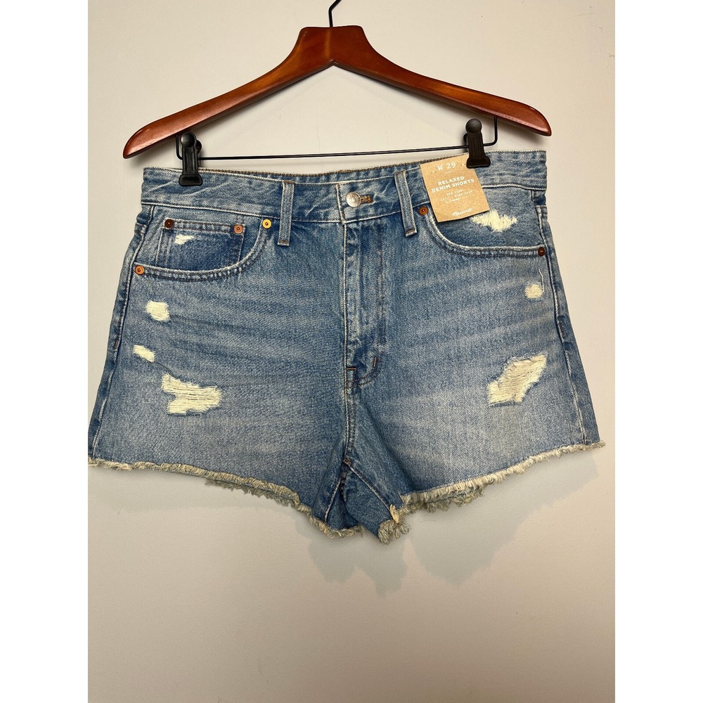 Madewell Size 29W Relaxed Denim Shorts Jean - New with Tags